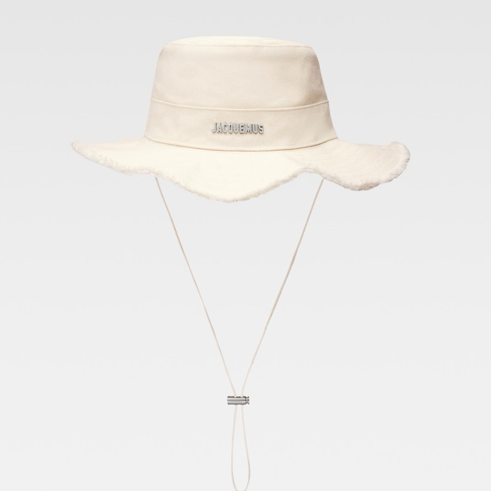 Jacquemus Cream Bucket Hat
